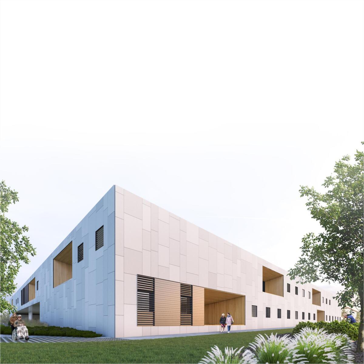 Patio interior. Espacio ajardinado central que proporciona luz natural a todas las estancias.