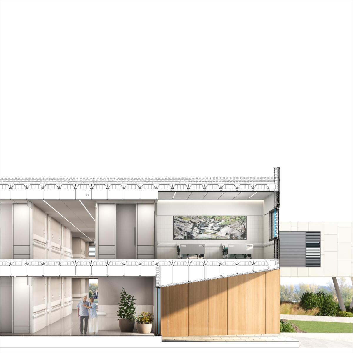 Detalle arquitectónico. Materialidad y relación con el entorno natural.